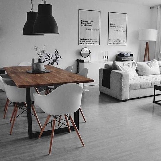 Miniatura: SILLA EAMES BRAZOS BLANCO