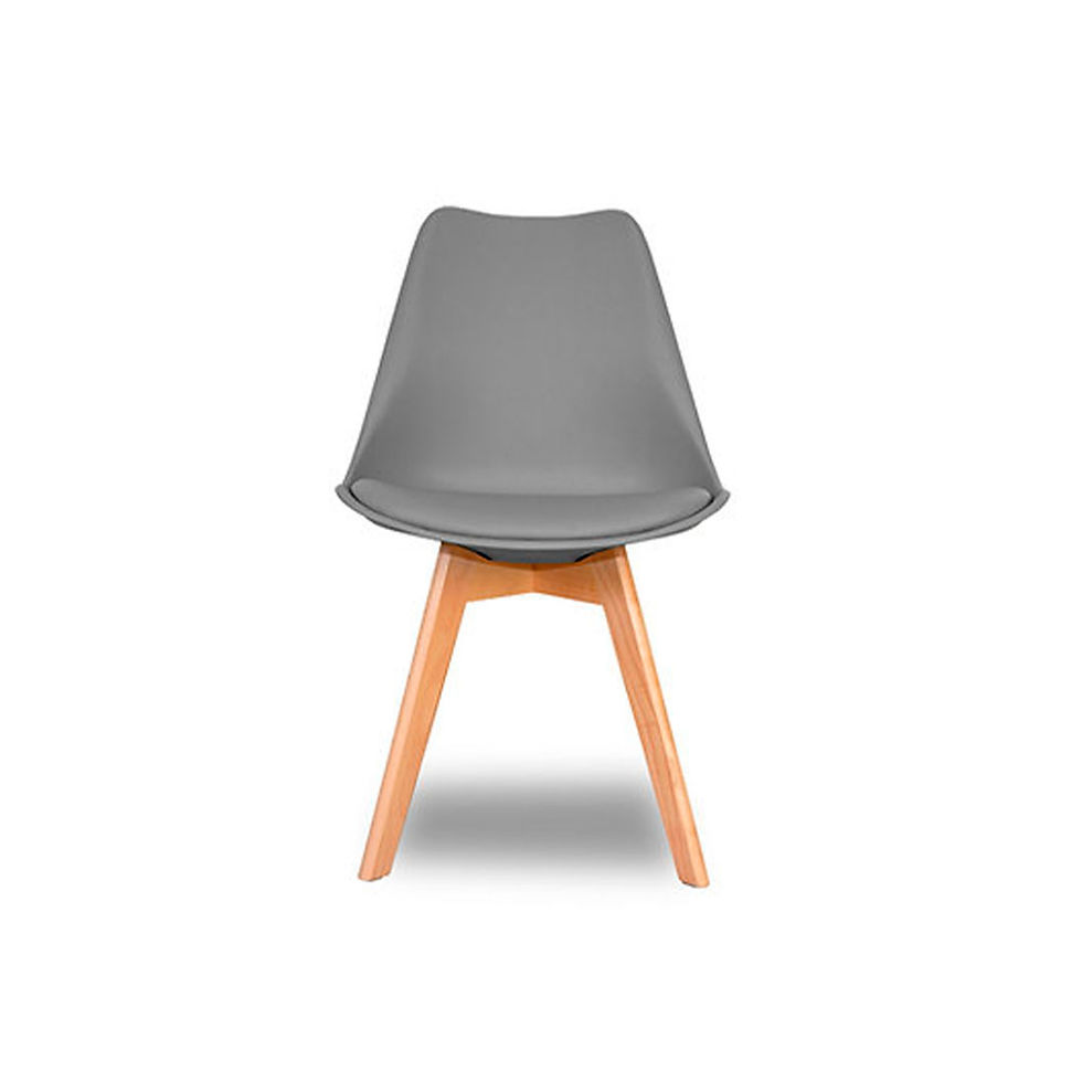 Miniatura: SILLA EAMES TAPIZADA NEGRA