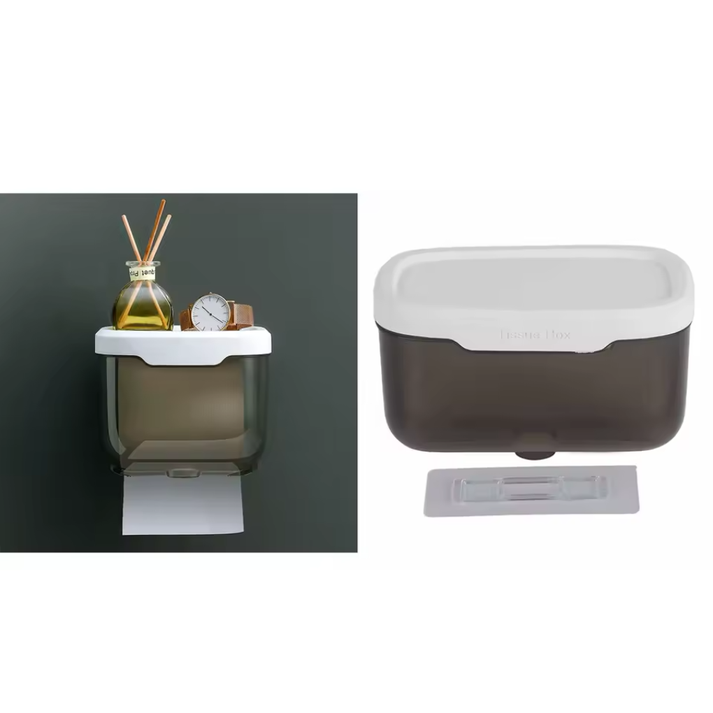 Suporte de Papel Higiênico com Tampa
