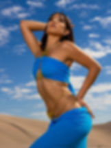 Arsinoë Egyptian Princess Costume Handmade Sexy Harem Girl Fantasy Halloween Top and Skirt Set with Chain and Metal Detail