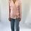 Thumbnail: Vintage Tuxedo Button Blouse - Powder Pink
