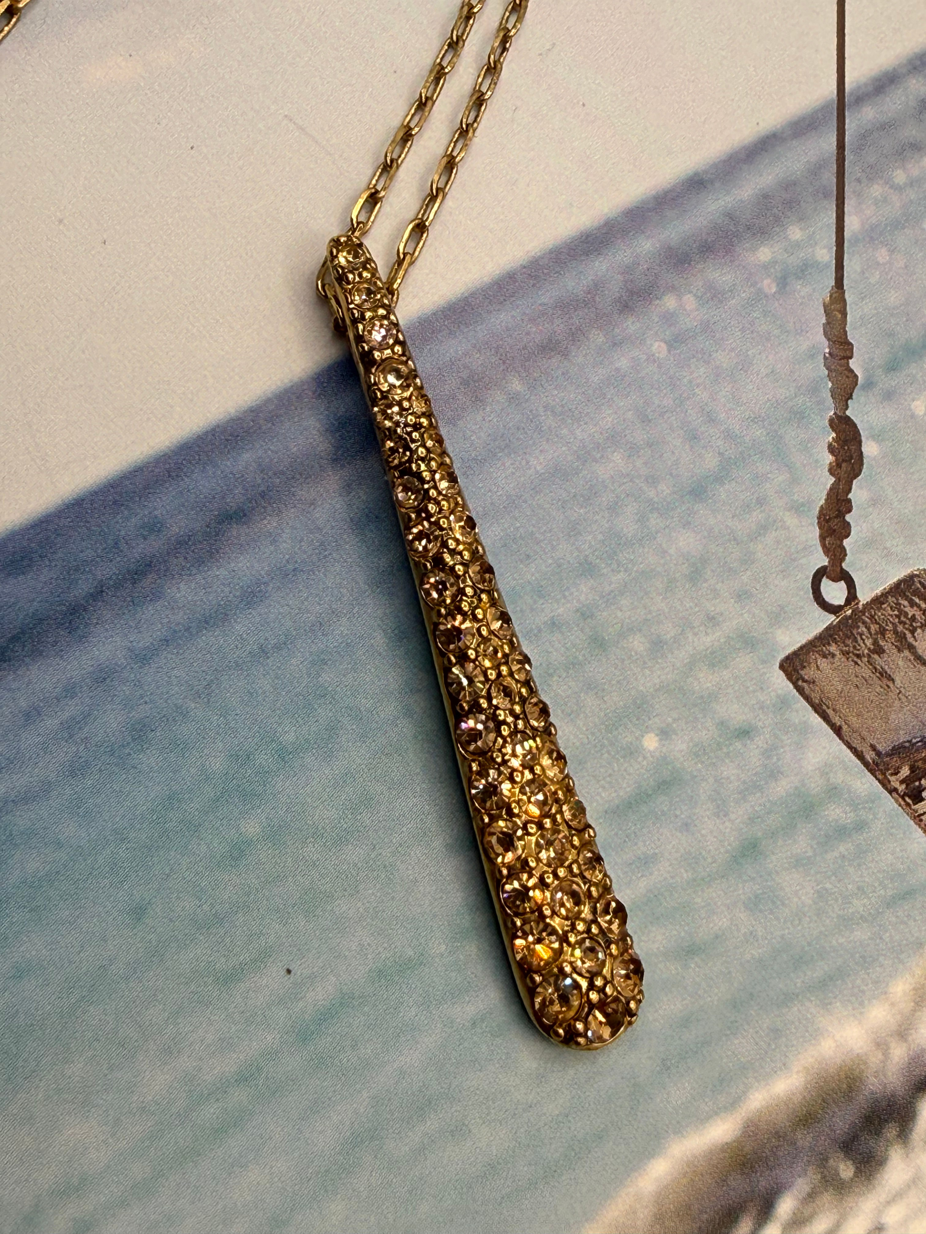Vintage Yellowstone Pendant Necklace - Gold