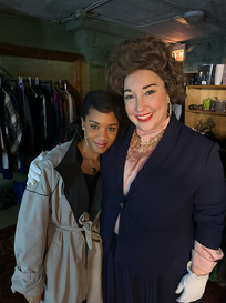 Hailey Brisard, Singer, Actor, (Jean) and Amber Dow (Mrs. Bateman) on Closing Night of American Pyscho
