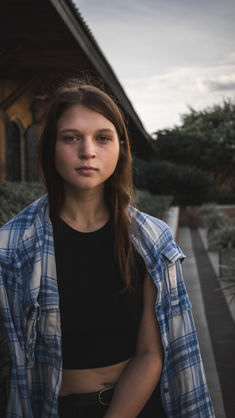 Lauren Elizabeth Pye in a button up and a green shirt
