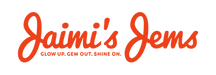 Jaimi's Jems logo in red and blue