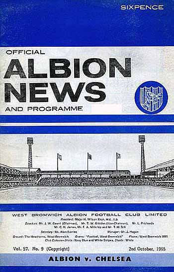 Chelsea supporters chant their way to a 2-1 win at West Brom, 60 years ago today