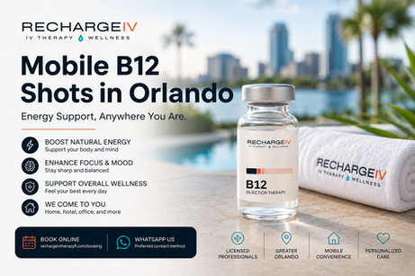 Mobile B12 Shots in Orlando: Energy Support Delivered Wherever You Are
