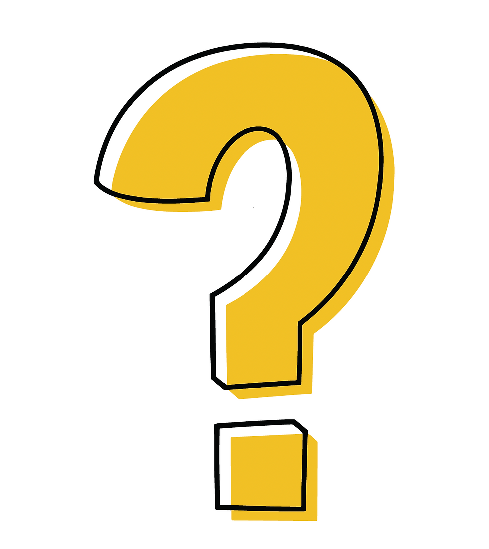 A yellow question mark.