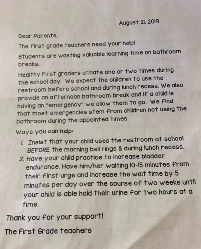 schools restrict bathroom access