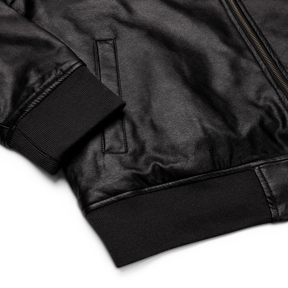 ภาพขนาดย่อ: Leather Bomber Jacket