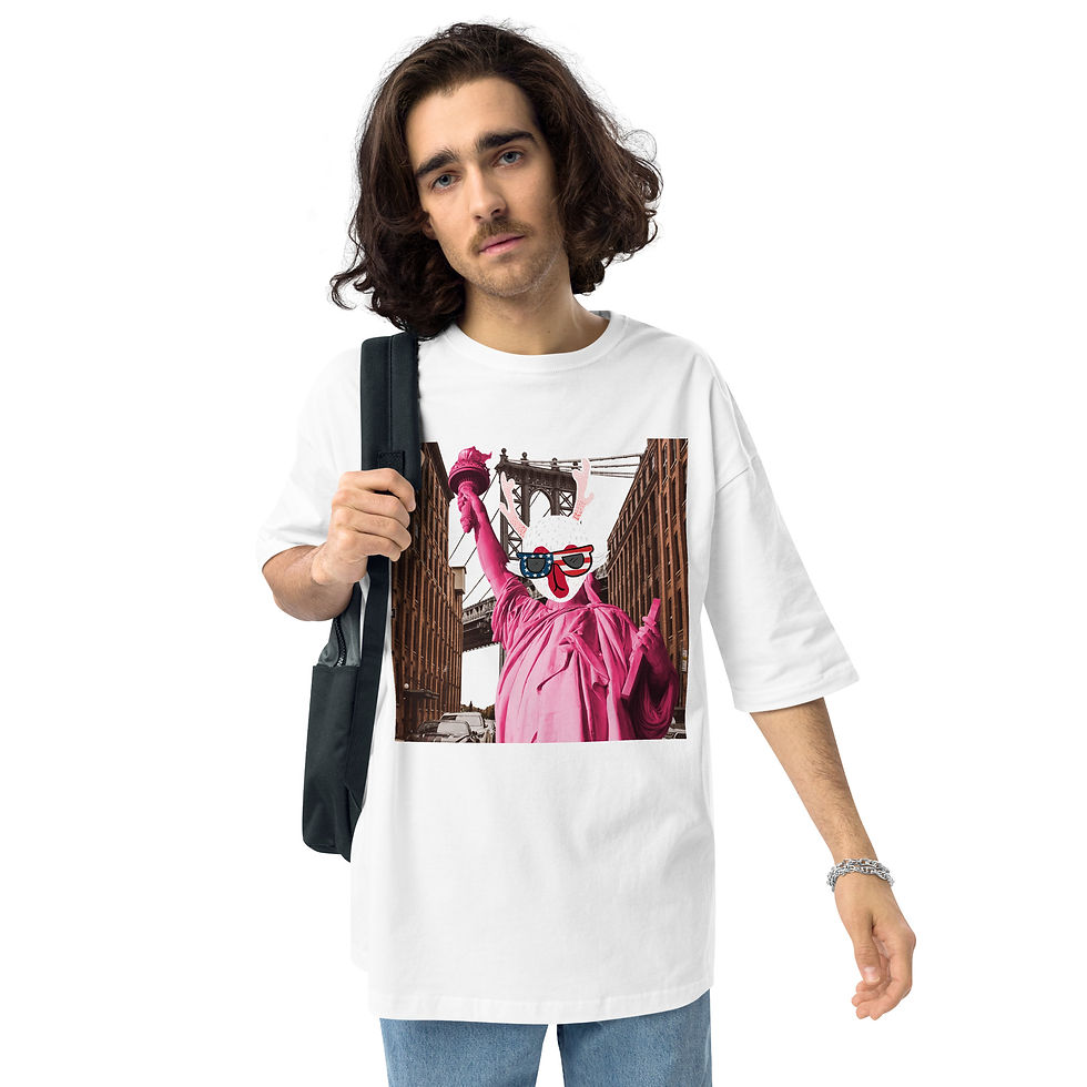 ภาพขนาดย่อ: Unisex oversized t-shirt New York edition