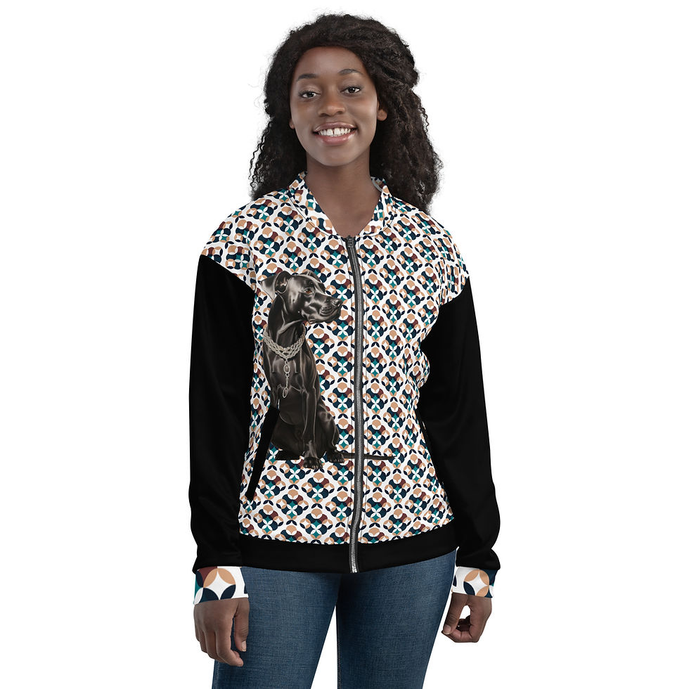Thumbnail: Unisex Bomber Jacket - Dog