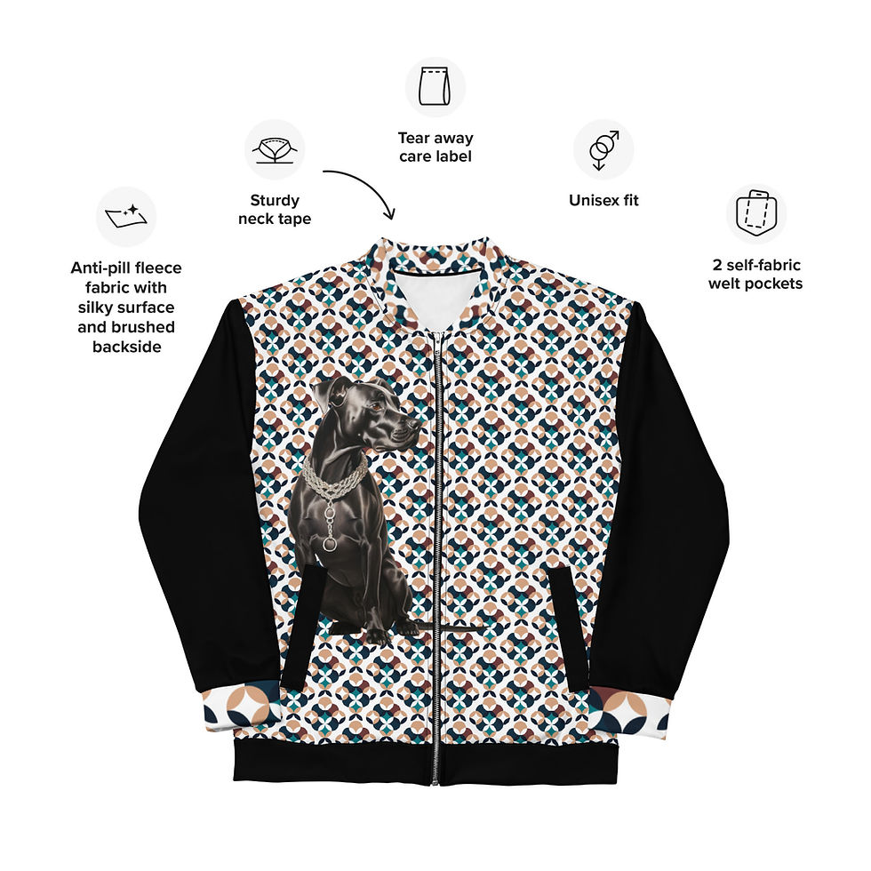 Thumbnail: Unisex Bomber Jacket - Dog
