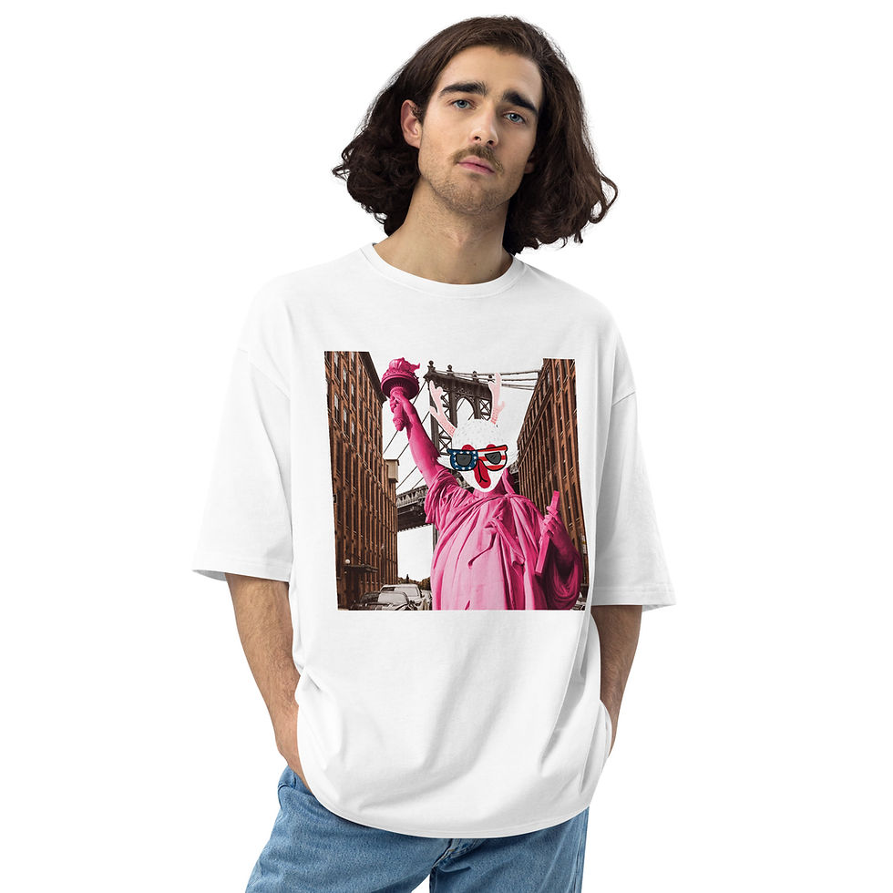 ภาพขนาดย่อ: Unisex oversized t-shirt New York edition
