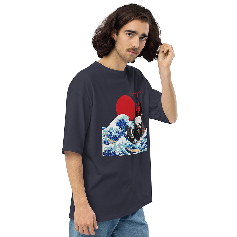 ภาพขนาดย่อ: Unisex oversized t-shirt Tokyo edition