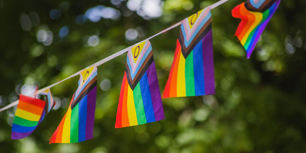 Colorful Pride flags celebrating movement and identity during Pride Month in Boston