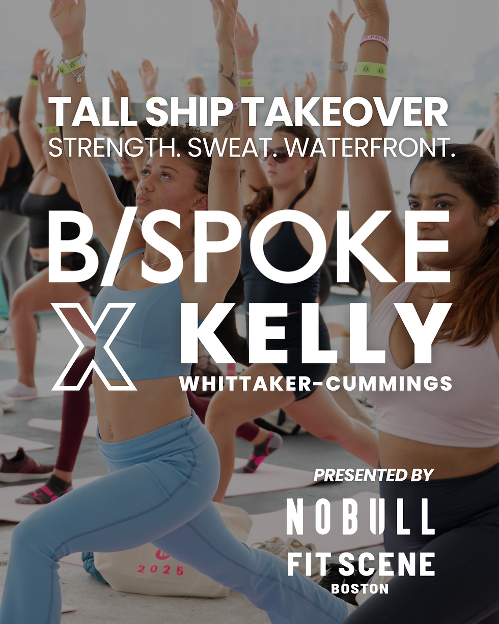 Fit Scene Event workout with B/SPOKE at The Tall Ship Boston