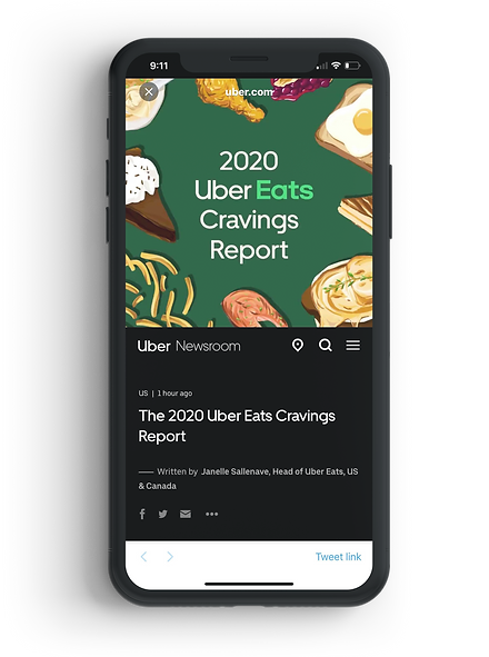 Uber Eats Cravings Report