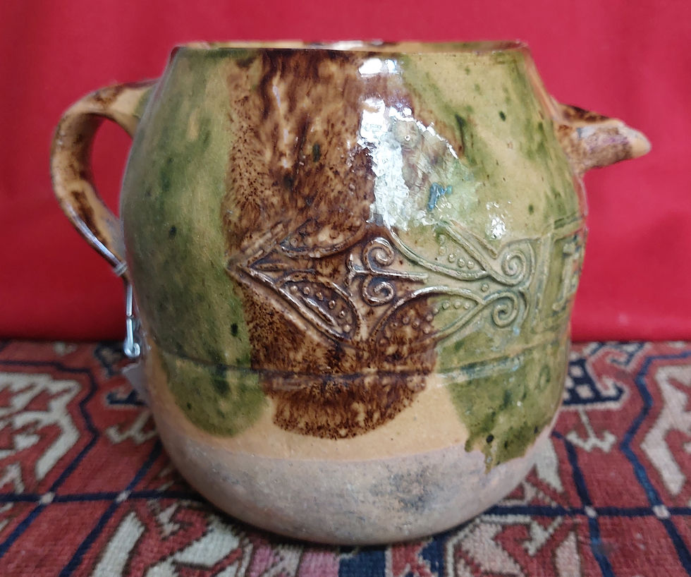 Miniatura: Vintage-Utilitarian-Mexican-Pottery-Pitcher-"Lola"