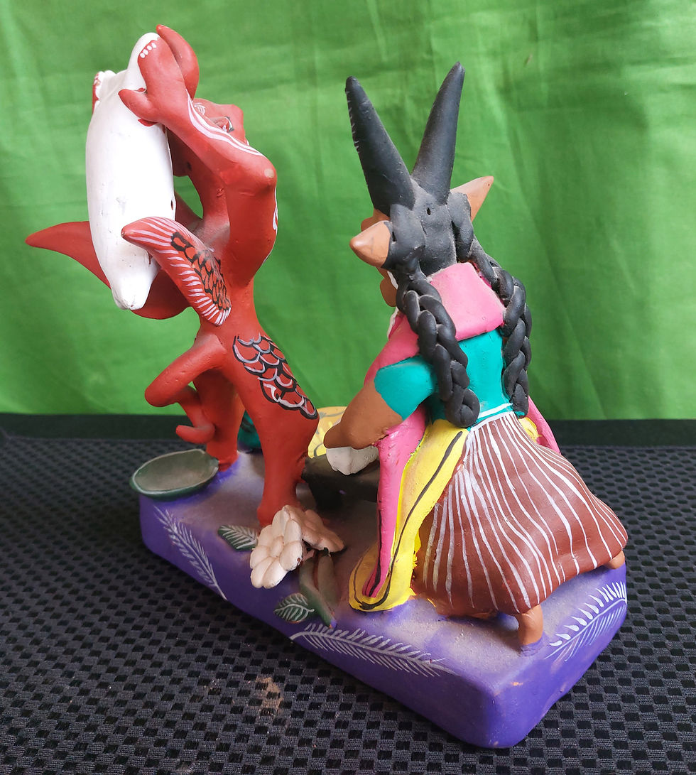 Tomasa-Gonzalez-Ocumicho-Clay-Figure-Metate-Signed