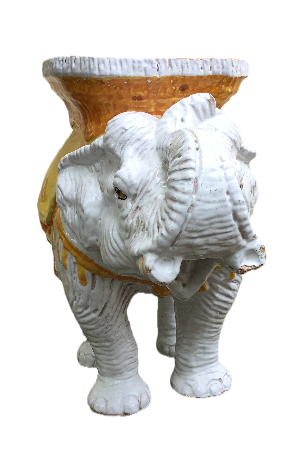 Ceramic-Elephant-Figural-Table