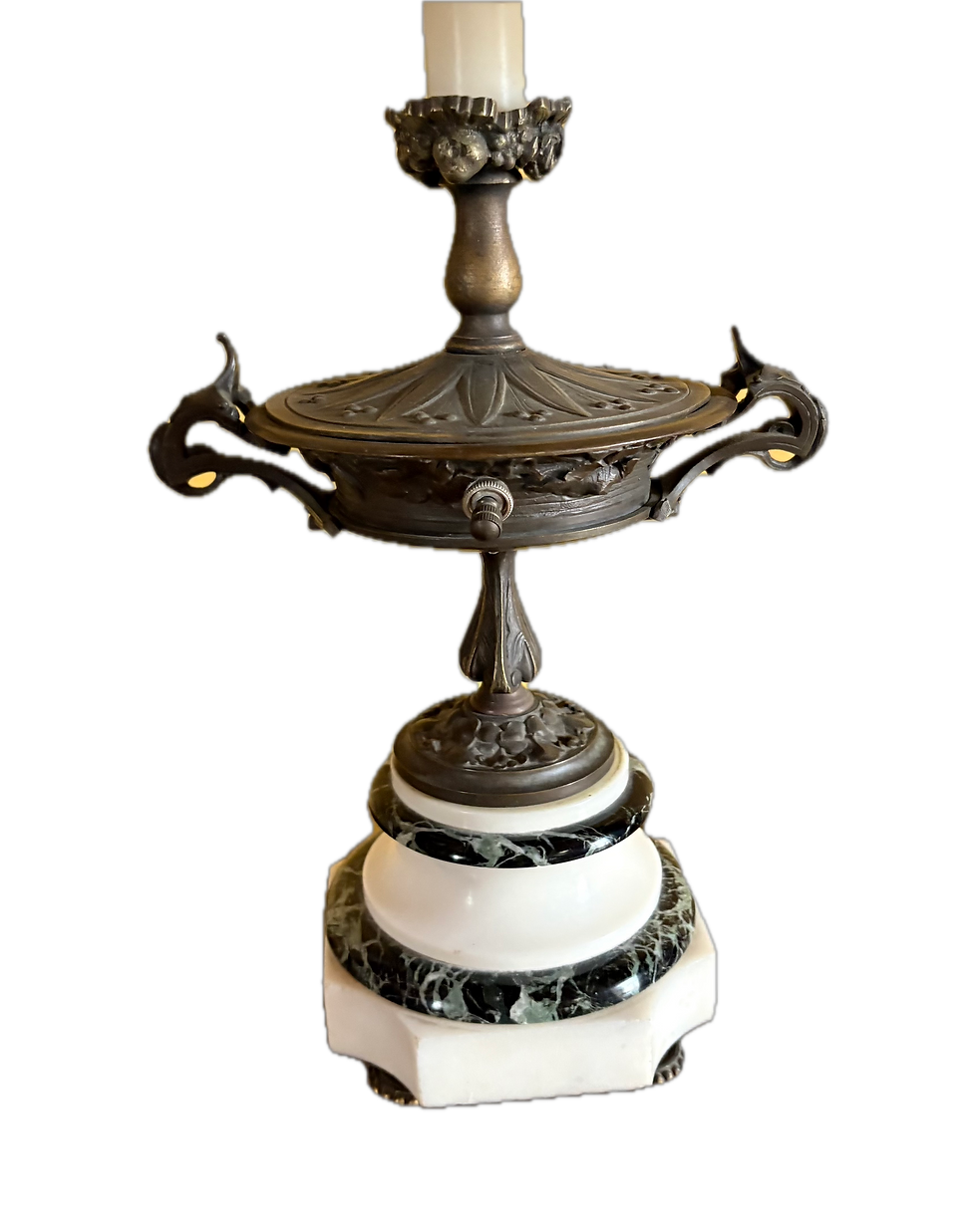 Antique-French-Lamp-Marble-and-Bronze