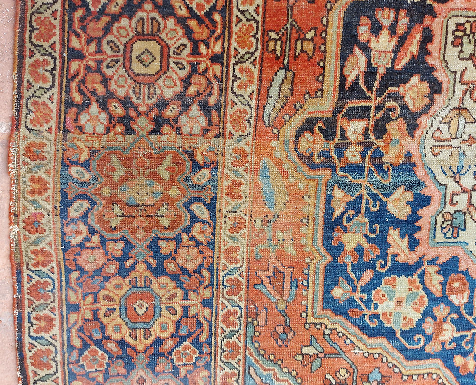 Miniatura: Antique-Mohtasham-Kashan-Carpet