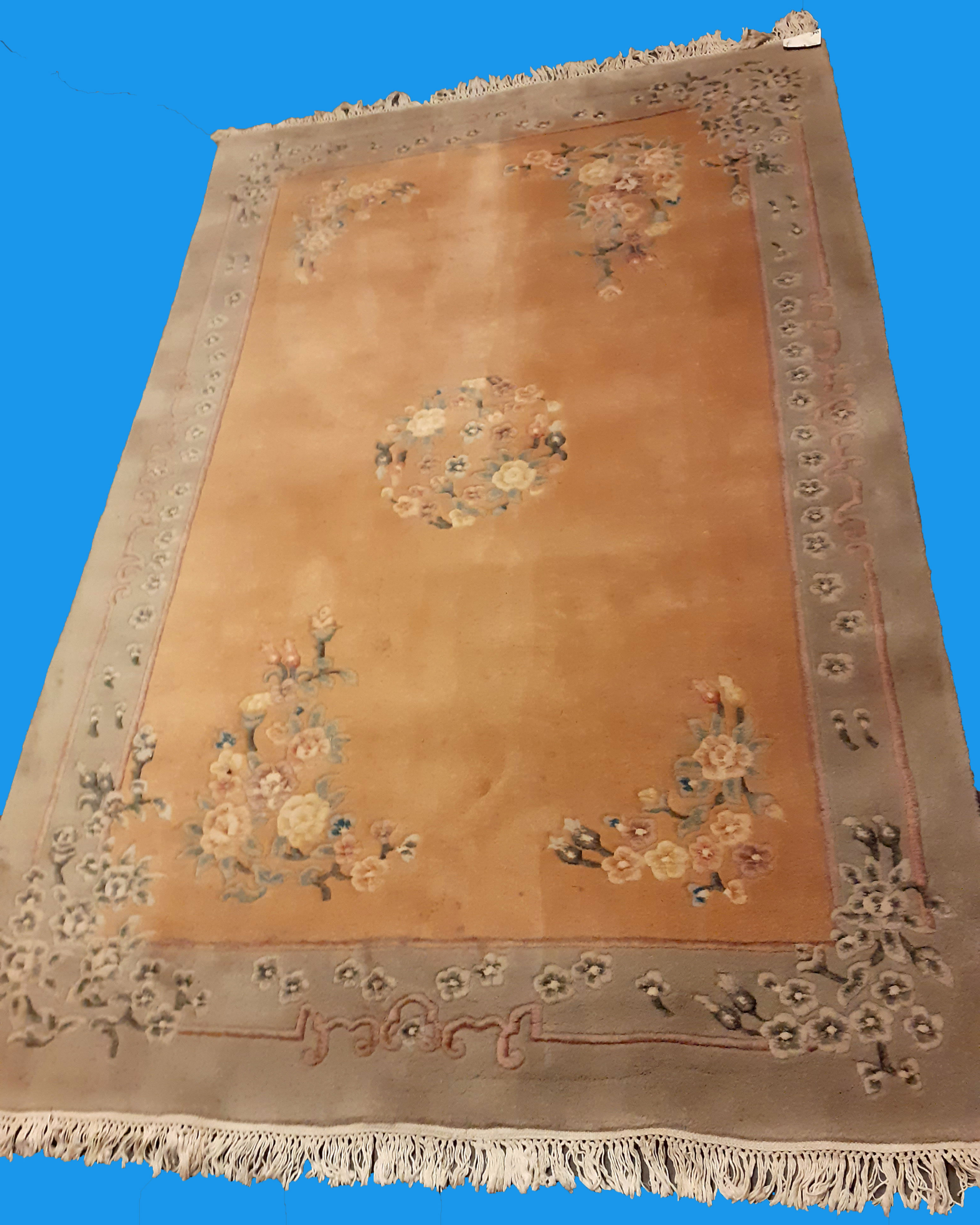 Wool Rug from India, hand woven