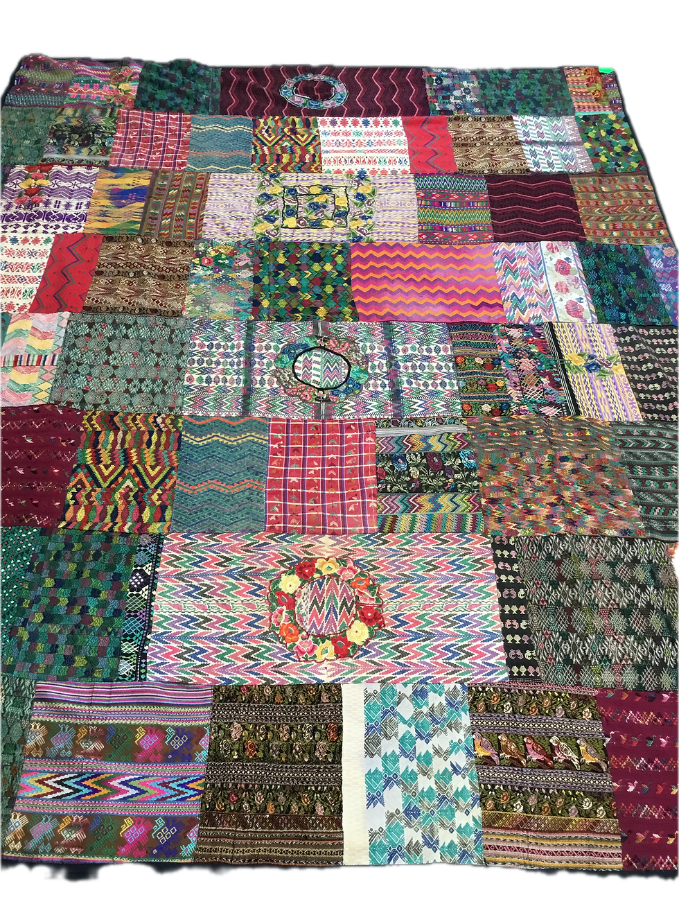 Ethnic-Patchwork-Quilt-of-Hand-Woven-Huipil-Fragments