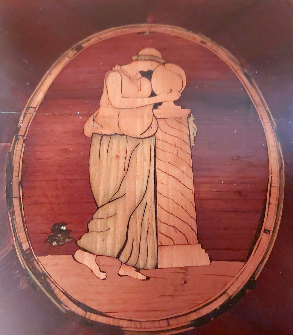 Thumbnail: Antique-Italian-Marquetry-Lift-Top-Table-late-18th-C.