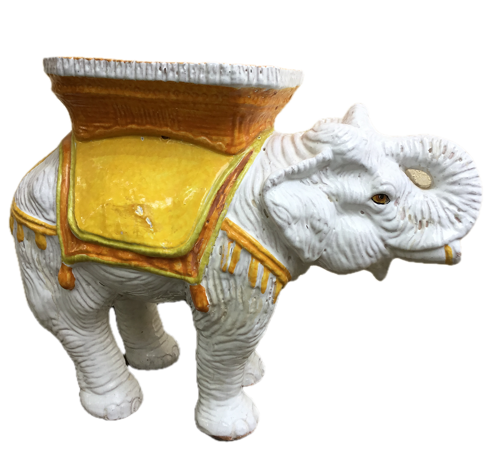 Miniatura: Ceramic-Elephant-Figural-Table