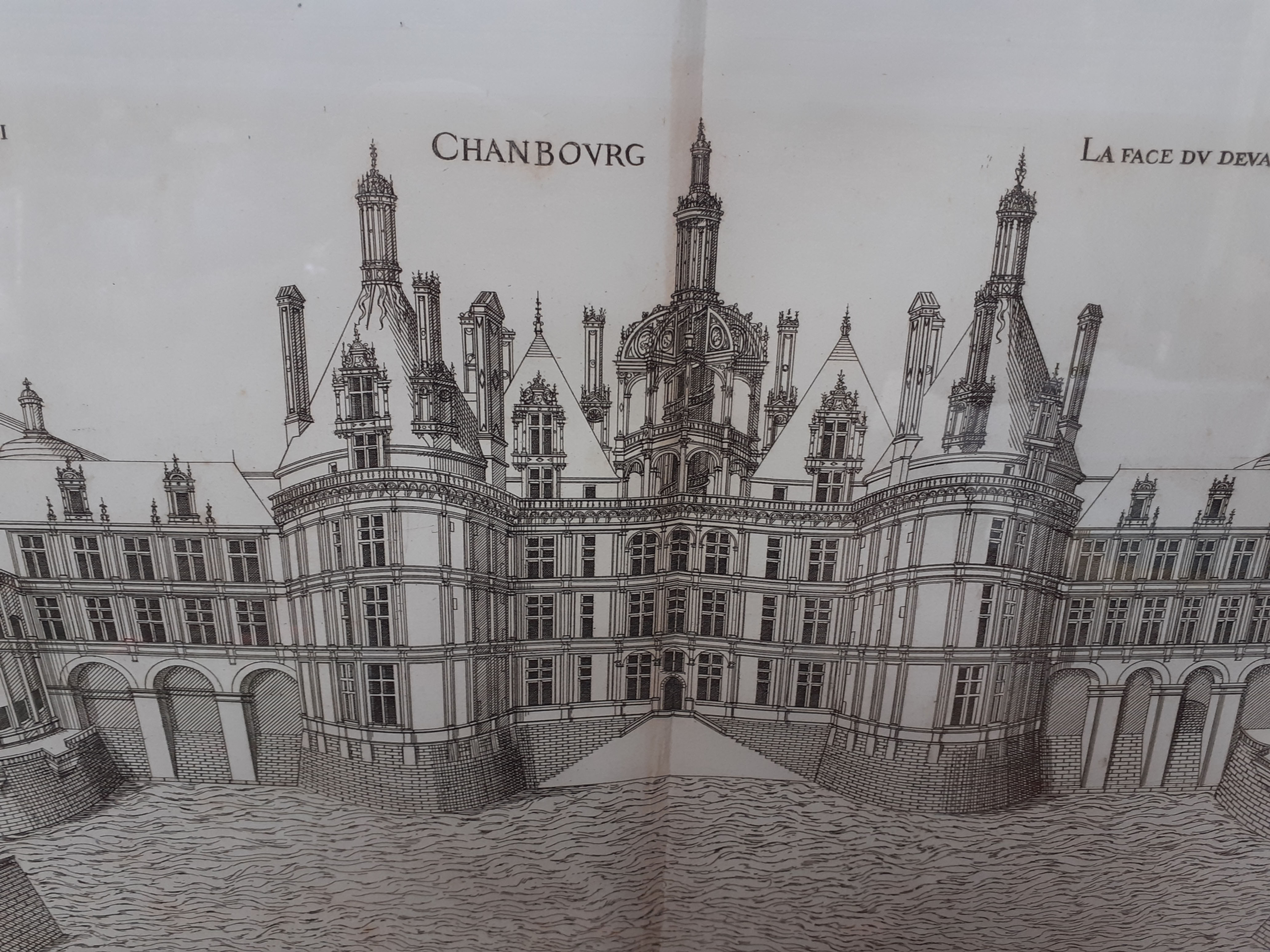 Set of 8 Framed French Architectural Engravings, 24" by 31"