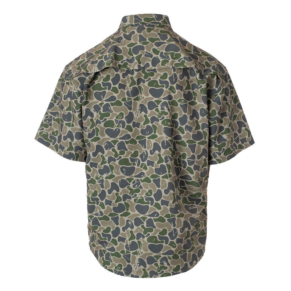 Thumbnail: Youth S/S Backwoods Camo Button Down (R634Y)