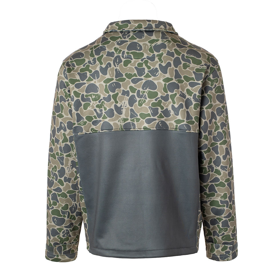 Thumbnail: Backwoods Camo Quarter Zip Fleece (R649)