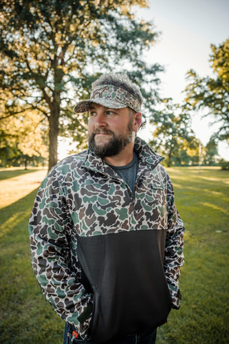 Youth Backwoods Camo Quarter Zip Fleece (R649Y) | FIELDSTONE