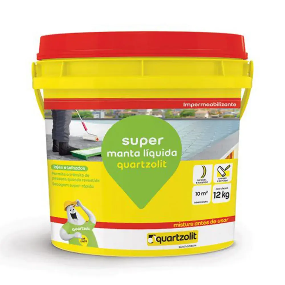 SUPERMANTA LIQUIDA BRANCA BALDE 12KG - QUARTZOLIT