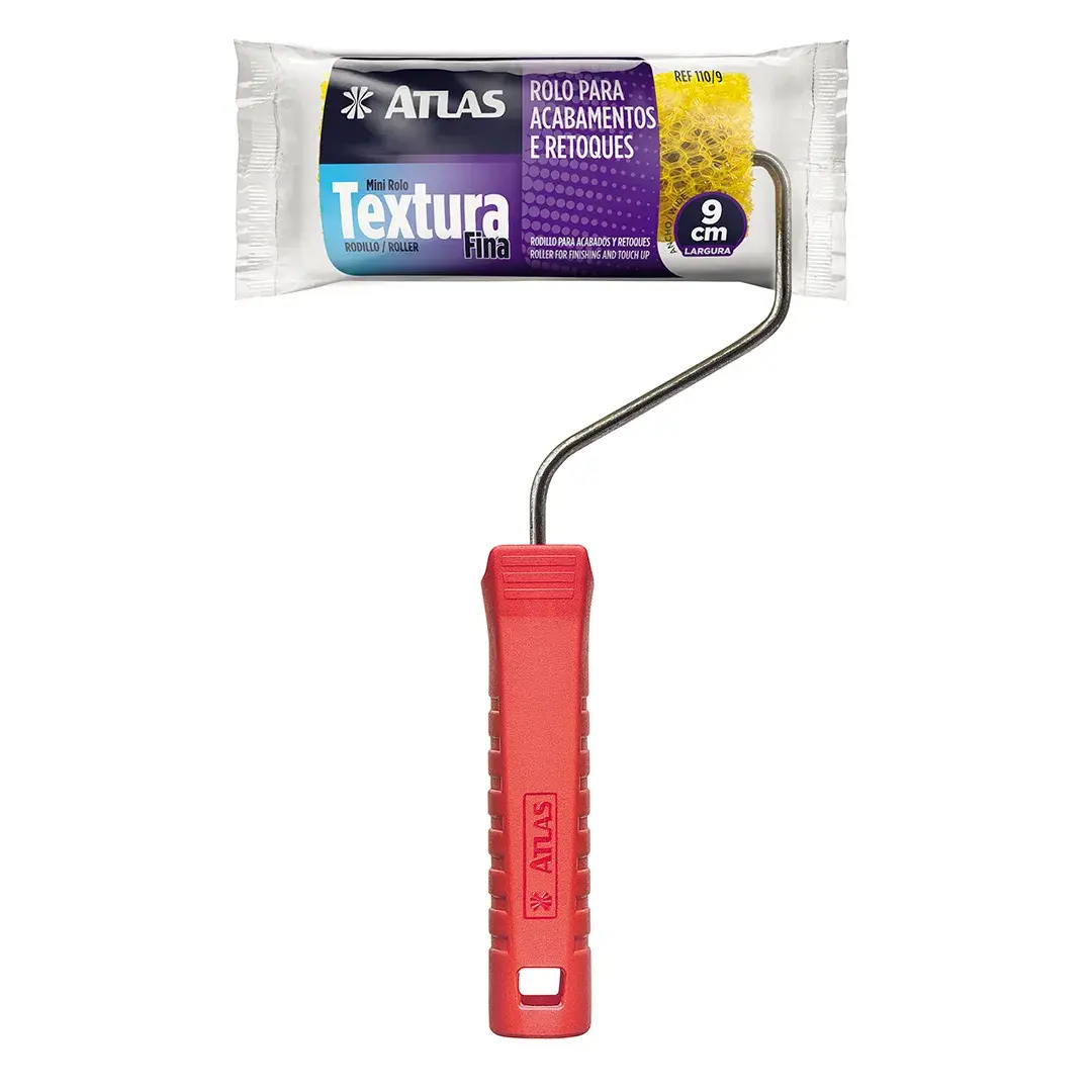 ROLO TEXTURA FINA 9CM ATLAS