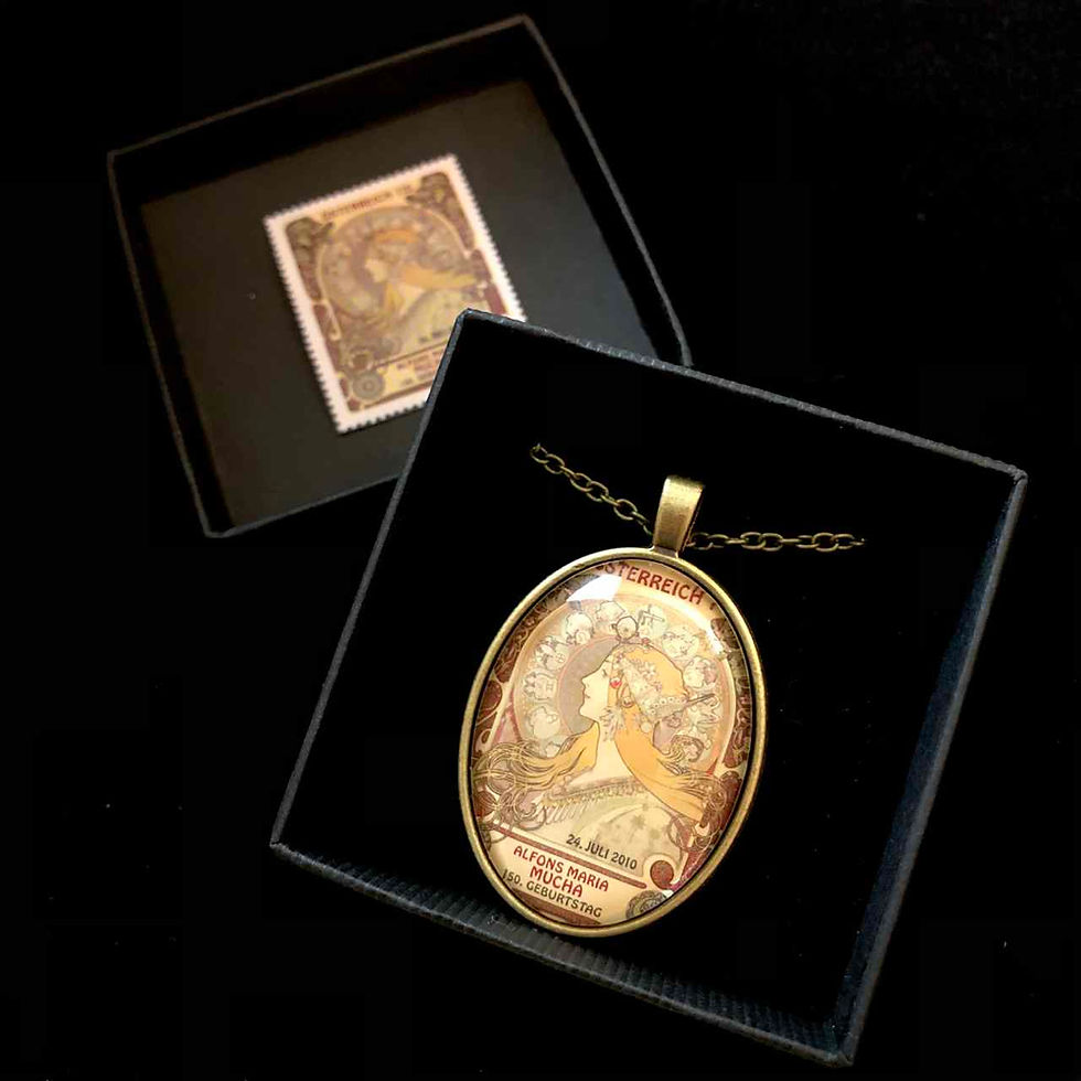 Miniature : Mucha, Alfons: La Plume (Sternzeichen)