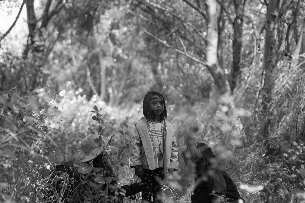 Detrás de cámaras de "Rick Rubin", con Mia Valentina Burgos, Karla Lucía Paquini y Victoria Juárez