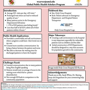 Holy Cross Hospital: Serving the Local Community through Advocacy and Transport
