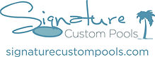 signature custom pools logo