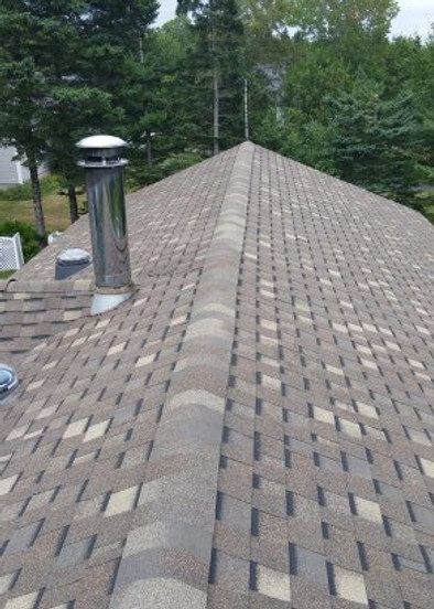 two tone brown shingles