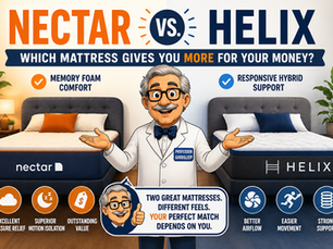 Nectar vs. Helix: Which Mattress Gives You More for Your Money?