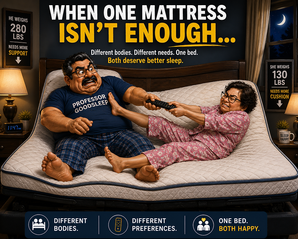 Best Mattress for Couples with Different Firmness Preferences (2026 Buyer's Guide)