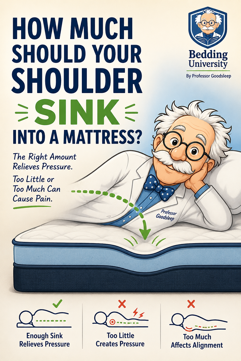 How Much Should Your Shoulder Sink Into a Mattress?