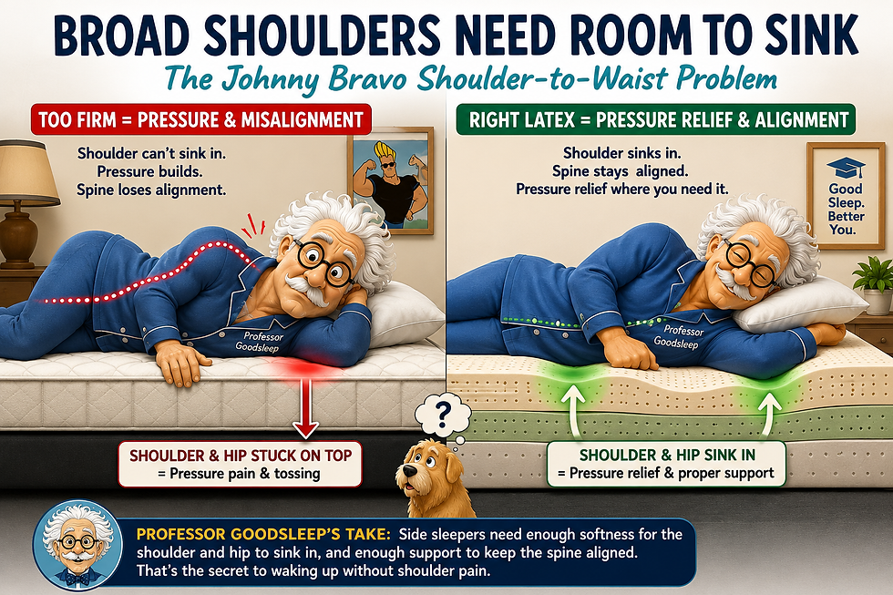 Broad Shoulders Need Room to Sink