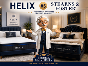 Helix vs. Stearns & Foster: Which Luxury MattressIs Right for You