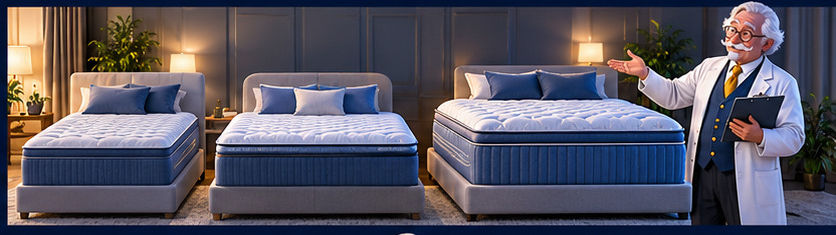 Glacier Original vs Summit vs Apex buyer-decision illustration comparing comfort, construction and value.