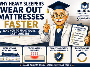 Why Heavy Sleepers Wear Out Mattresses Faster
