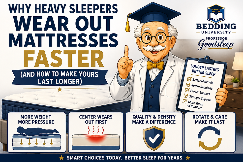 Why Heavy Sleepers Wear Out Mattresses Faster